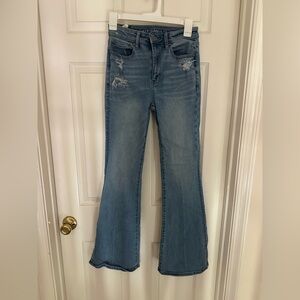 American Eagle Outfitters Light Blue Flare Jeans